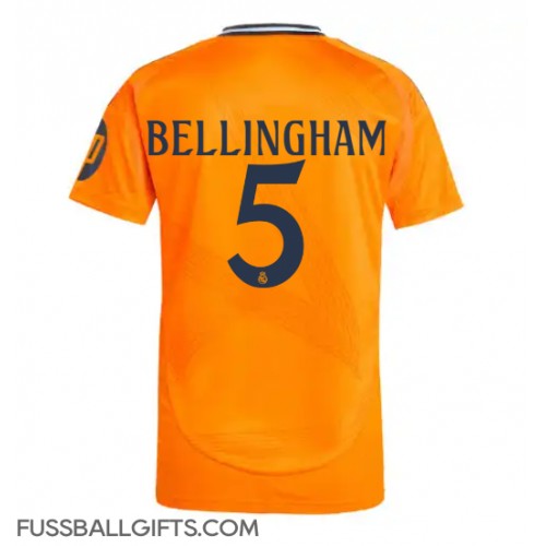 Real Madrid Jude Bellingham #5 Fußballbekleidung Auswärtstrikot 2024-25 Kurzarm